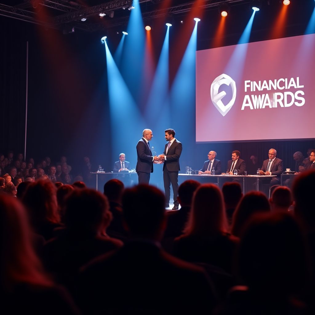 Entrega de premio a la innovación financiera